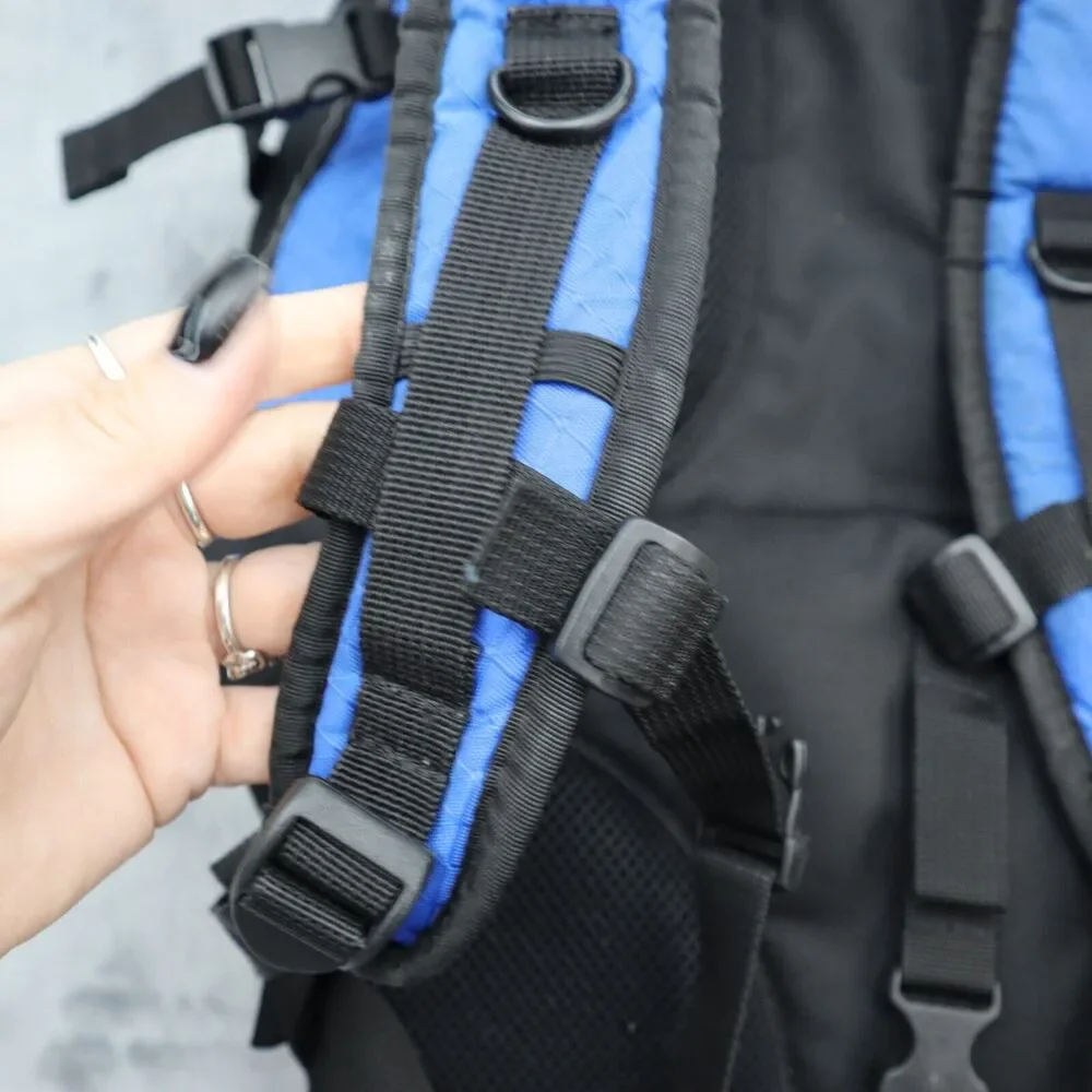 Magellan Blue Black Outdoor Scout Backpack Camping Hiking Travel